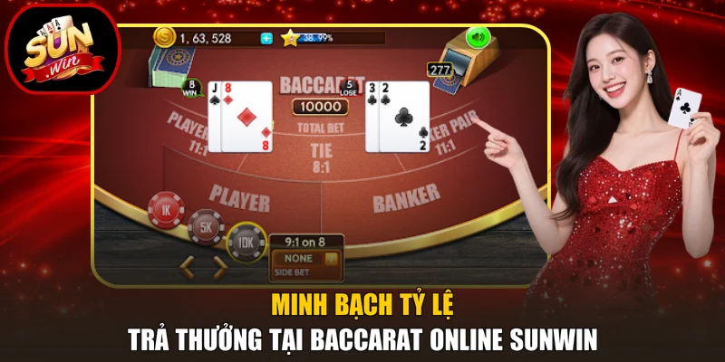 Minh bạch tỷ lệ trả thưởng tại Baccarat online Sunwin